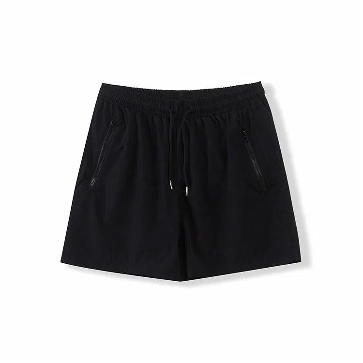 我是大卫 纯色百搭简约四分休闲短裤 男女同款