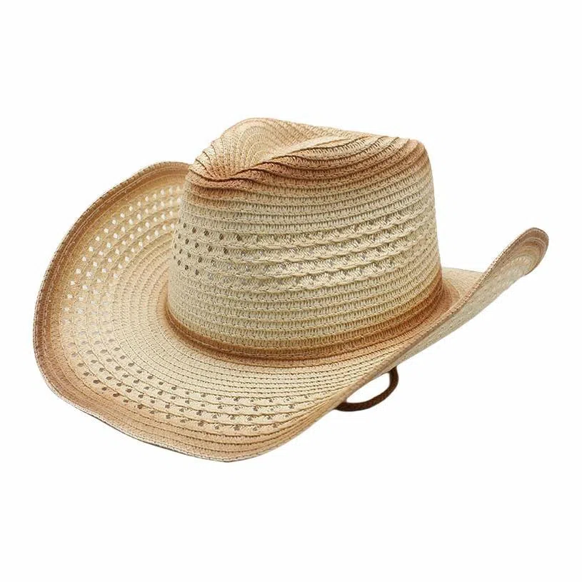 木林森 西部牛仔绑带复古户外防晒遮阳显脸小宽帽檐小草百搭海滩度假 草编 渔夫帽 男女同款情侣款