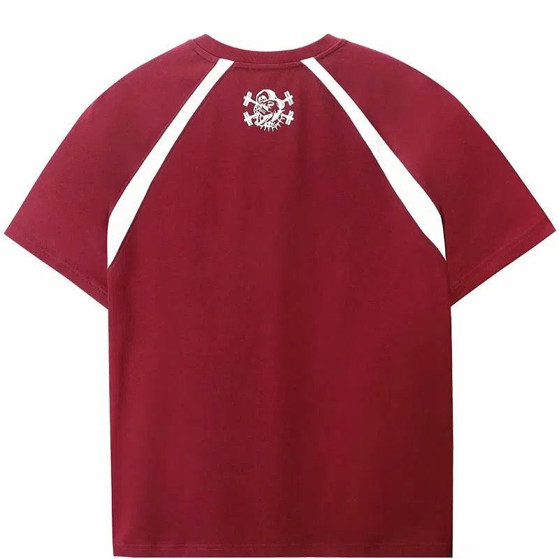 Muscle Dog V-Neck Loose Fit T-Shirt