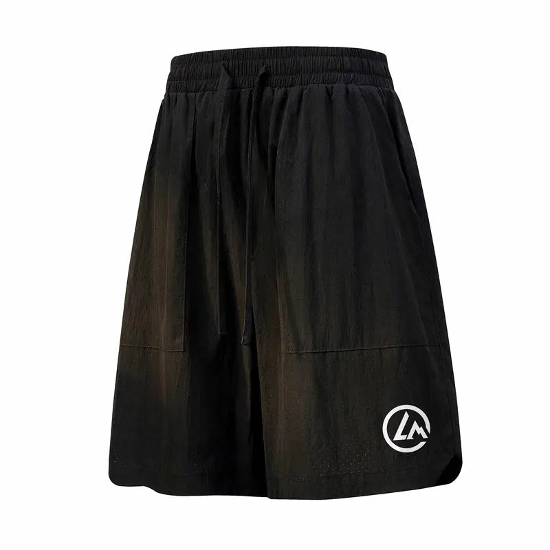 兰缪 基础户外运动简约美式复古休闲短裤 男女同款