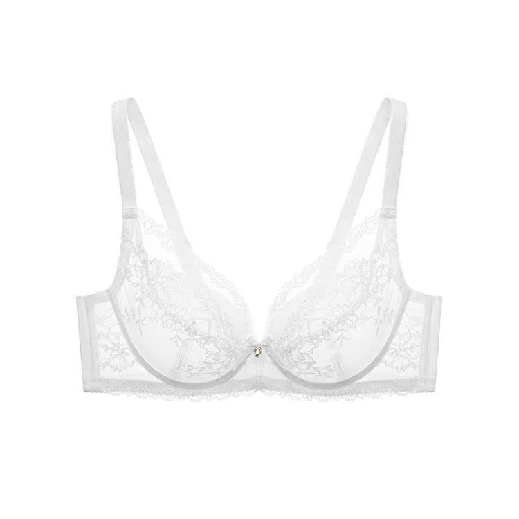 曼妮芬 蕾丝大胸显小薄软钢圈大杯文胸 女款