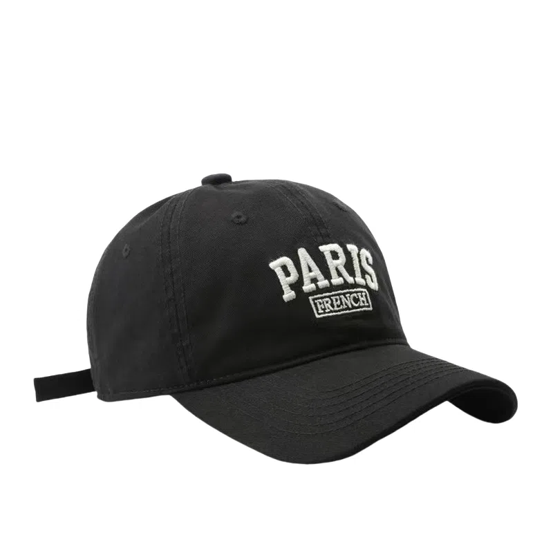 佐闯 日系韩版字母刺绣宽帽檐遮阳防晒百搭显脸小户外休闲 棉 鸭舌帽 男女同款情侣款