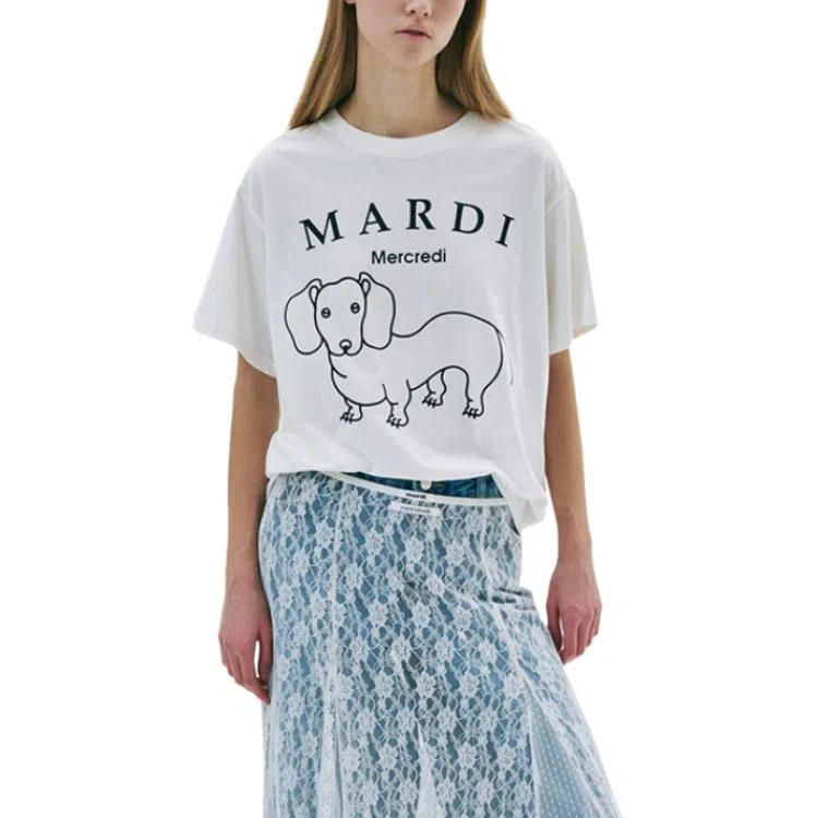 MARDI MERCREDI SS25 TSHIRT DDANJI CH.06_IVORY BLACK T