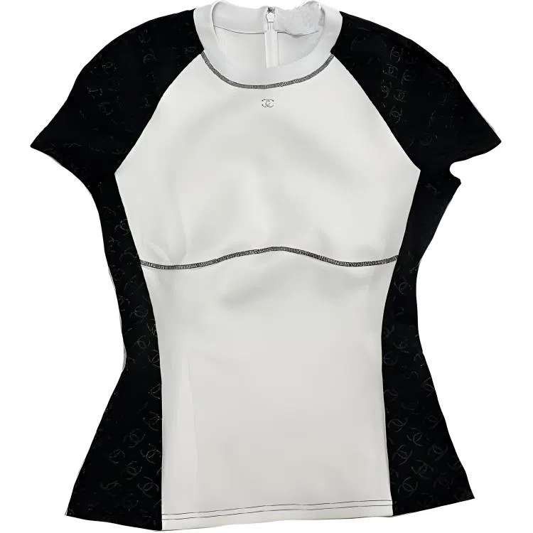 CHANEL Printed Crew Neck T-Shirt