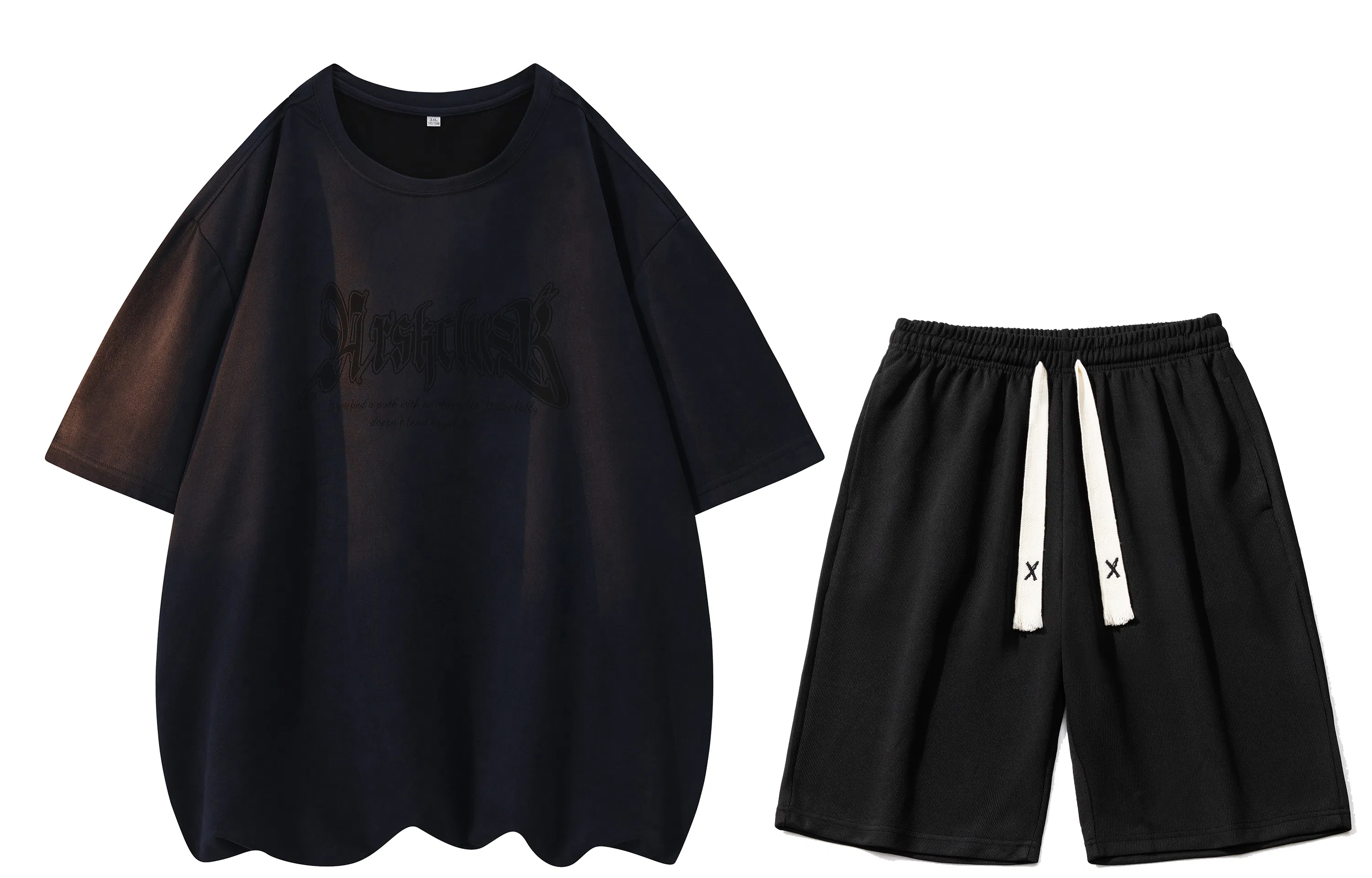 A.X.S.K Vintage Gothic Suede Set