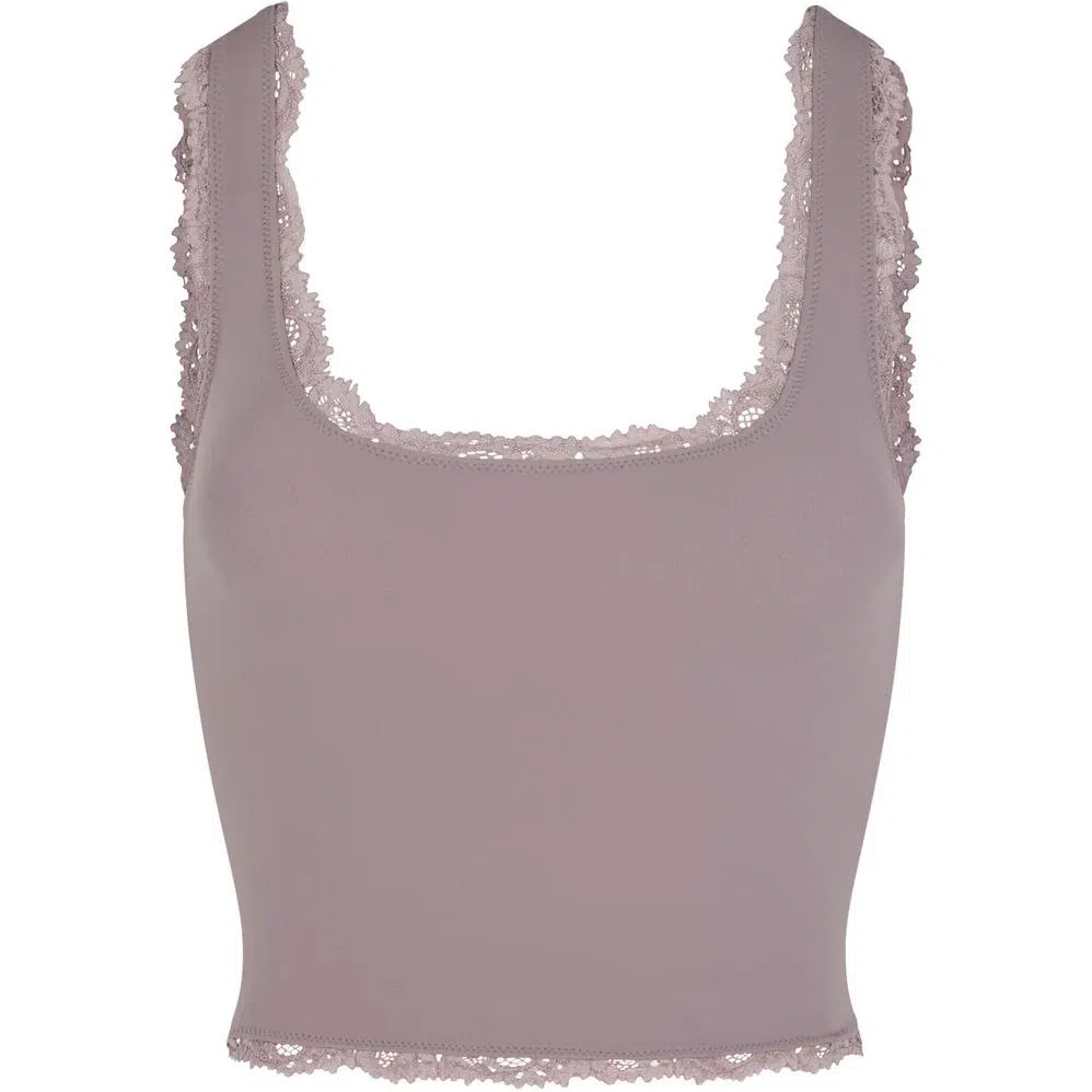 SKIMS Fits Everybody Lace Tank Zinc