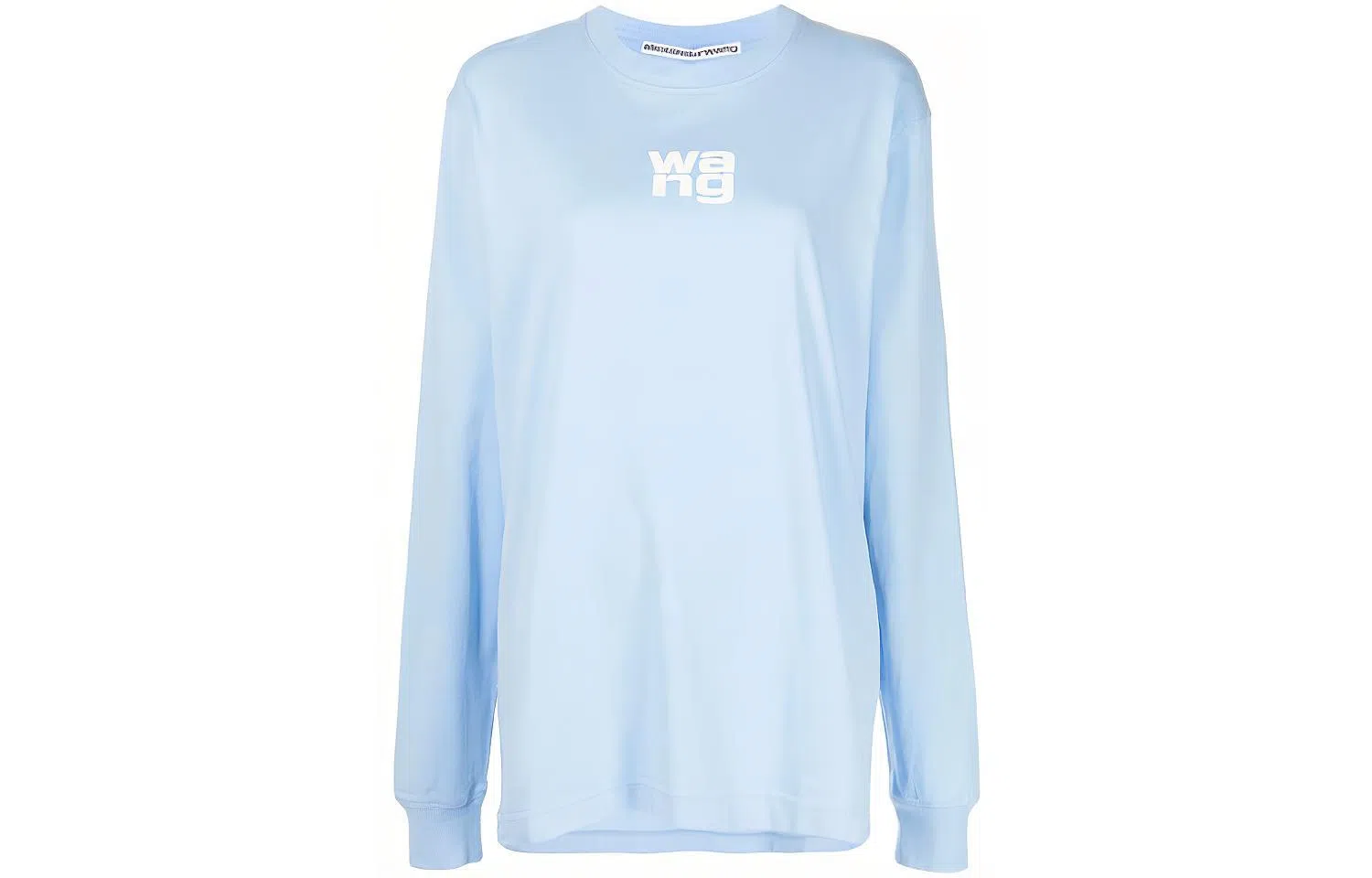 Alexander Wang Logo Long Sleeve T-Shirt Blue