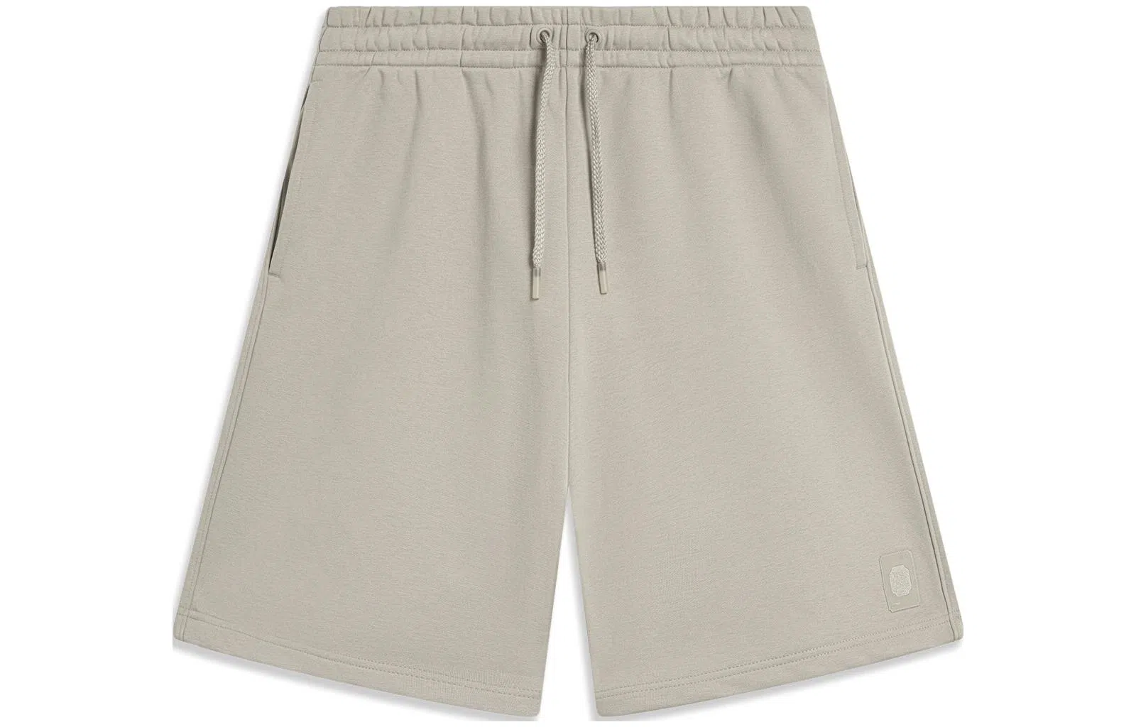 李宁 中国色系列 纯色宽松运动短裤 男款 石脊灰