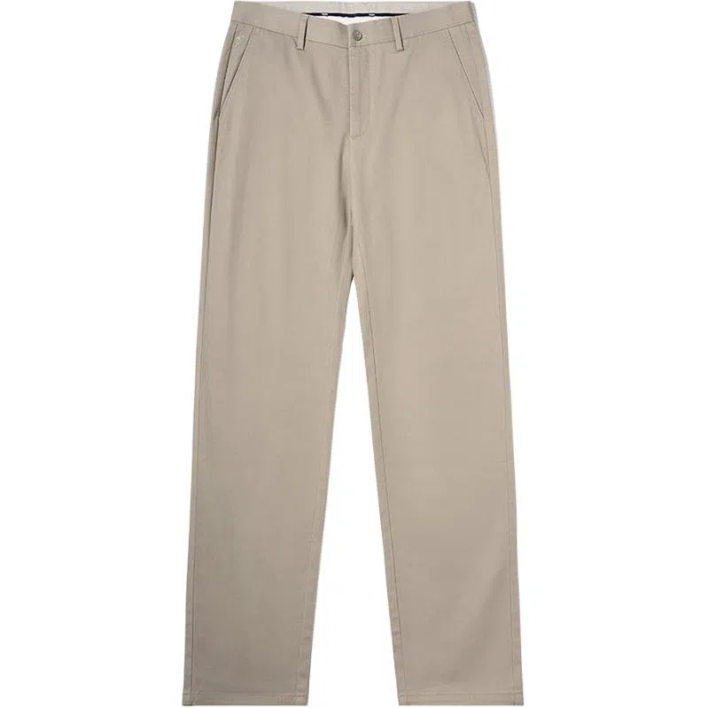 才子 商务纯色中腰休闲裤 男款