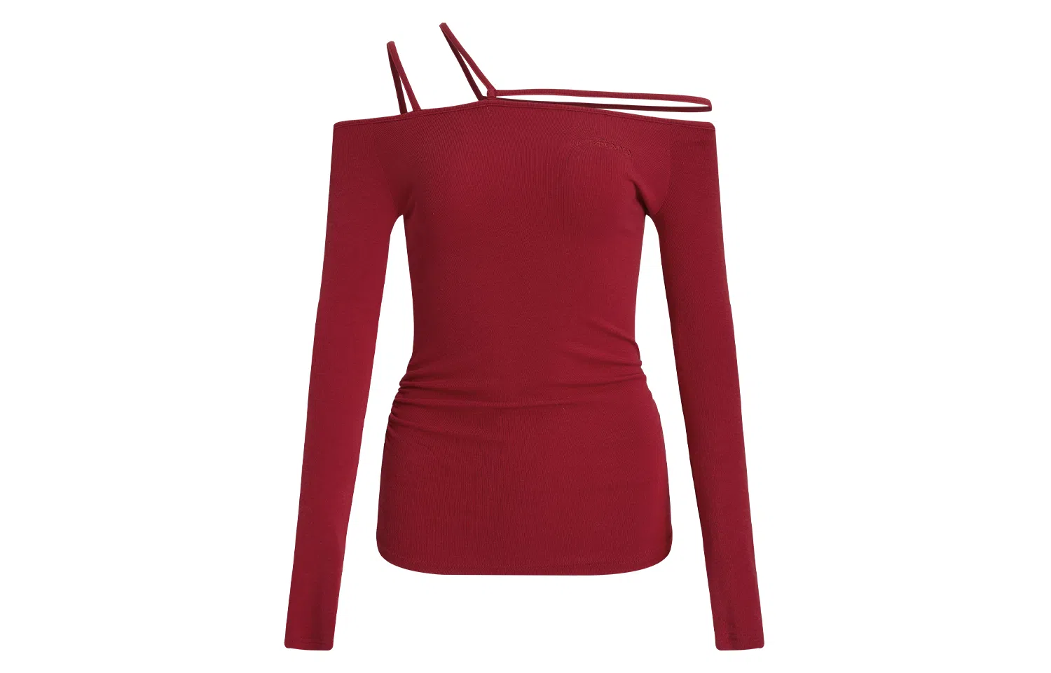 APEA Asymmetric Tie Shoulder Long Sleeve T-Shirt