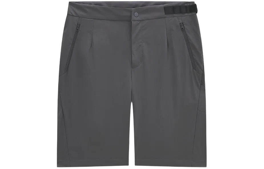 探路者 纯色中腰弹力舒适休闲短裤 男款