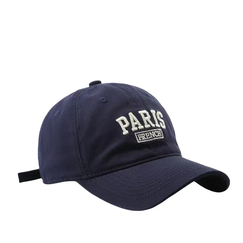 佐闯 日系韩版字母刺绣宽帽檐遮阳防晒百搭显脸小户外休闲 棉 鸭舌帽 男女同款情侣款