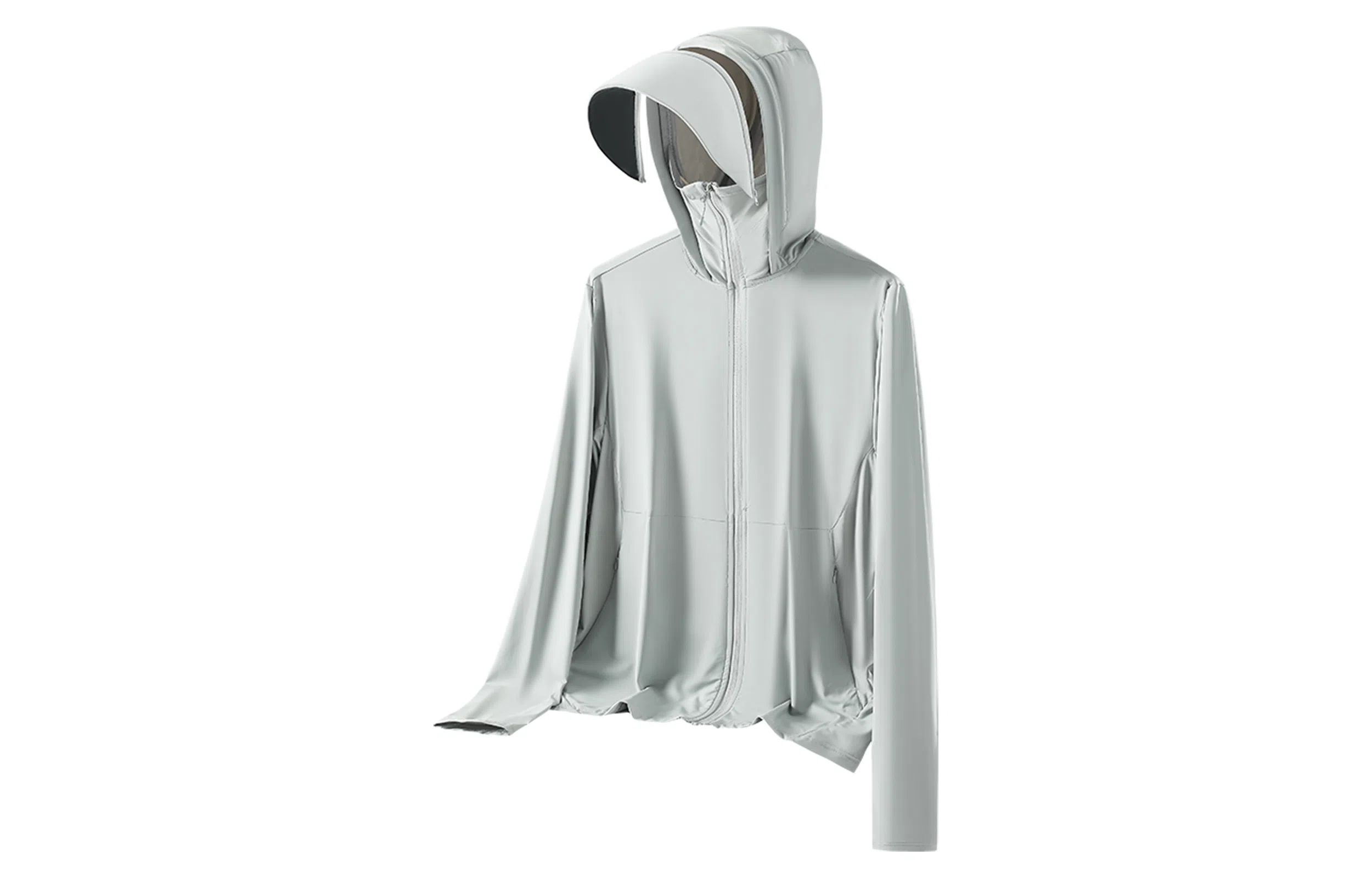 木林森 户外凉感透气防紫外线休闲轻薄速干连帽长袖防晒服 男女同款