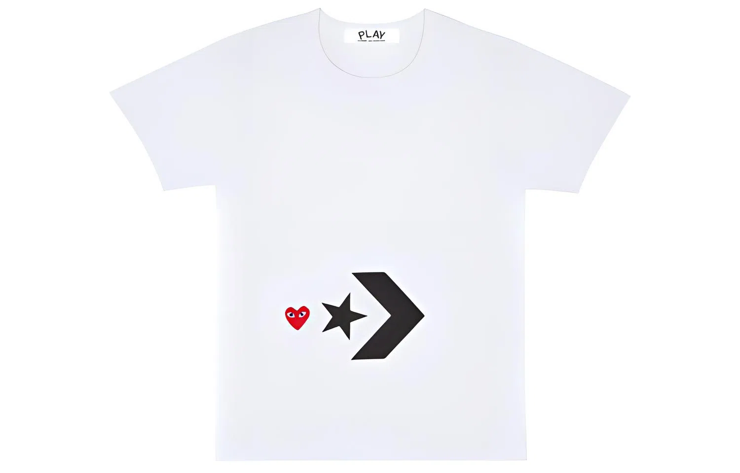 CDG Play x Converse "Play Together" T-Shirt White