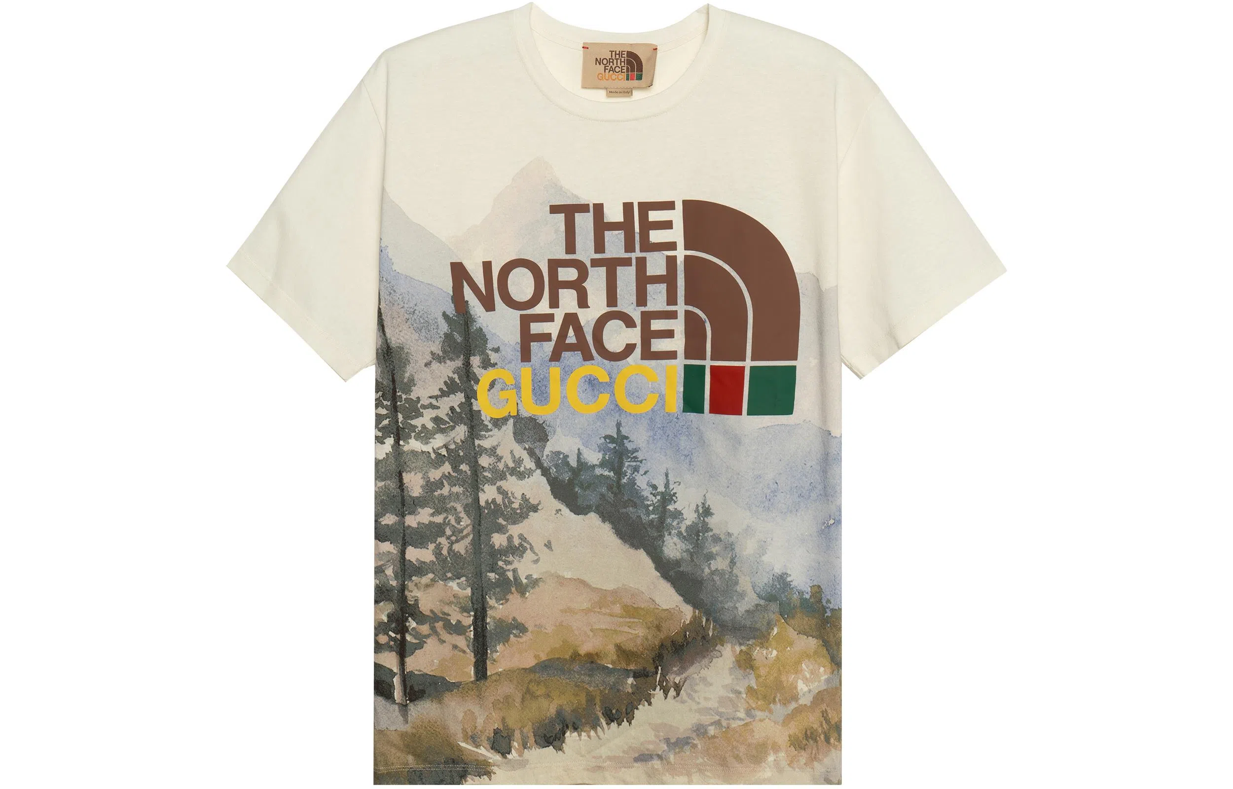 Gucci x The North Face Logo Ivory T-Shirt