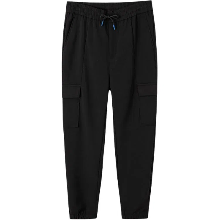 才子 修身微弹透气休闲裤 男款 黑色