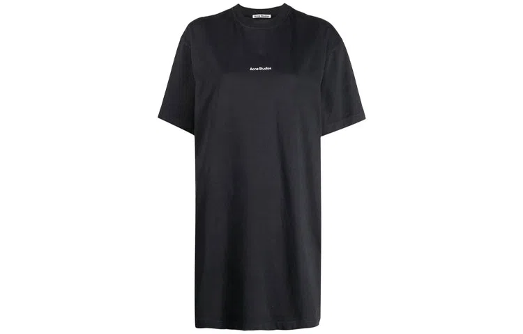 Acne Studios Black Cotton T-Shirt