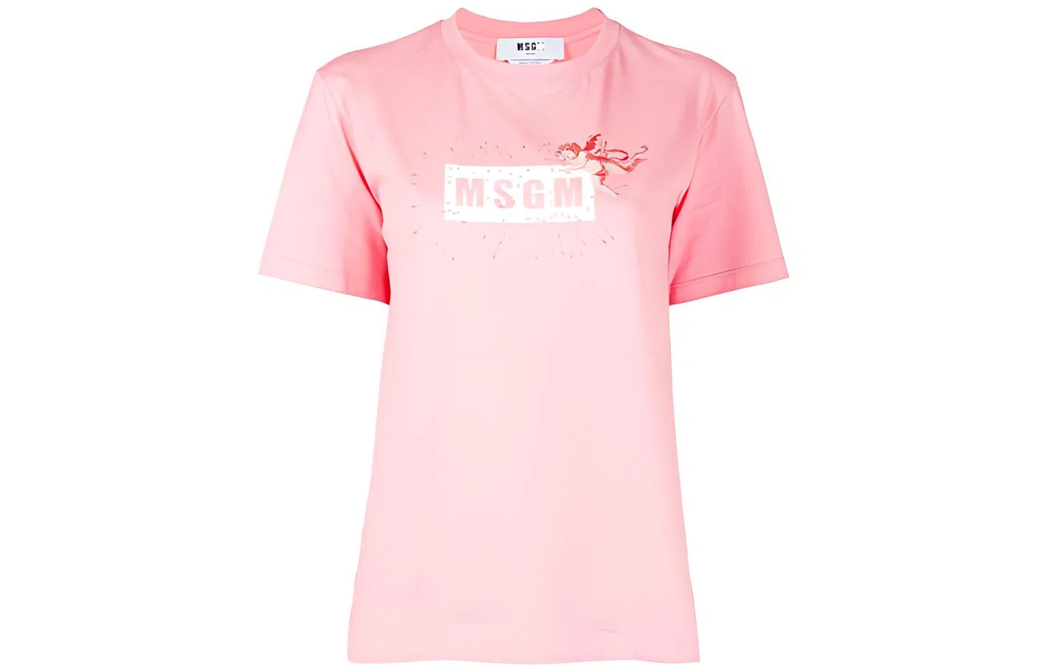 MSGM Logo T-Shirt Pink