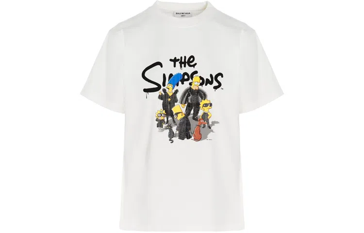 Balenciaga x The Simpsons SS22 White Tee