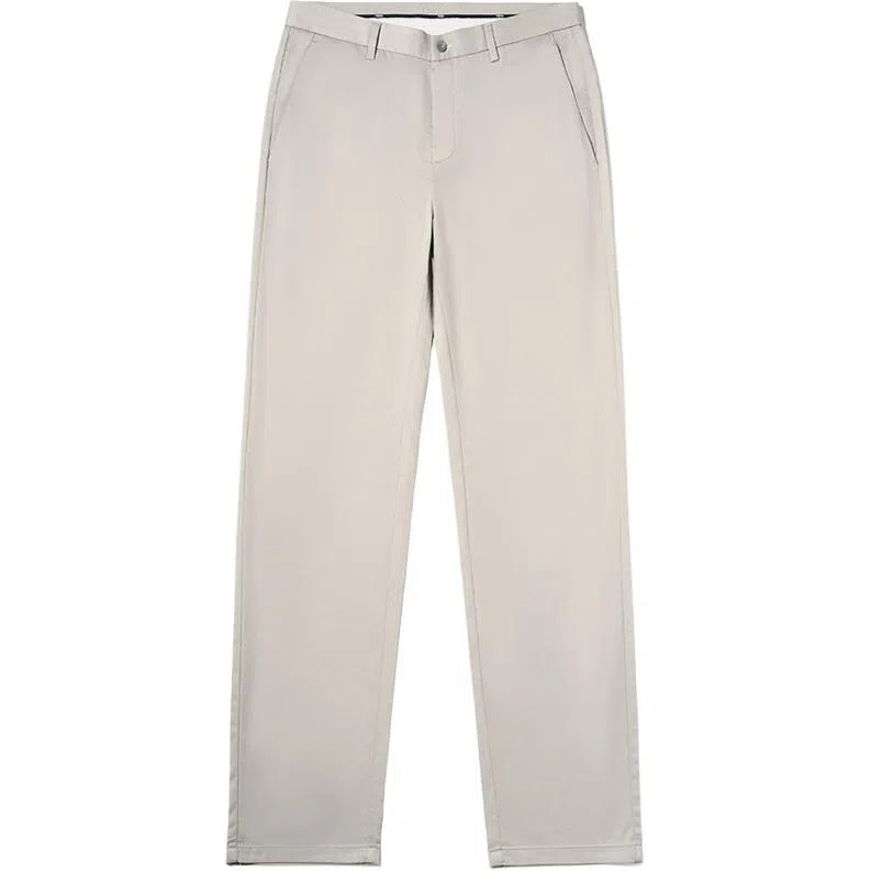 才子 商务纯色中腰长款休闲裤 男款