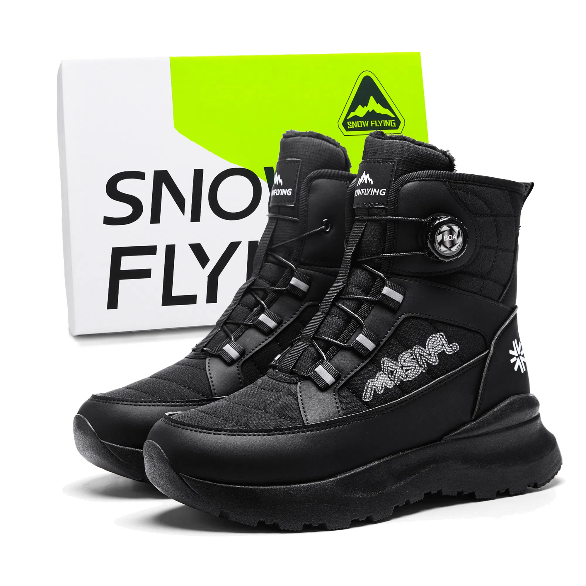 SNOW FLYING