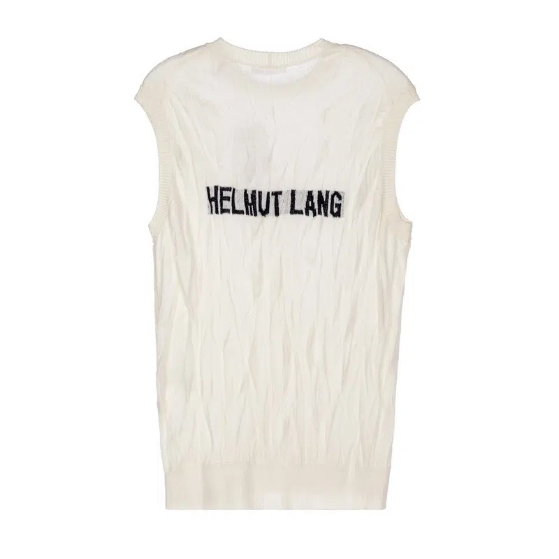 Helmut Lang FW24 White Sleeveless Vest