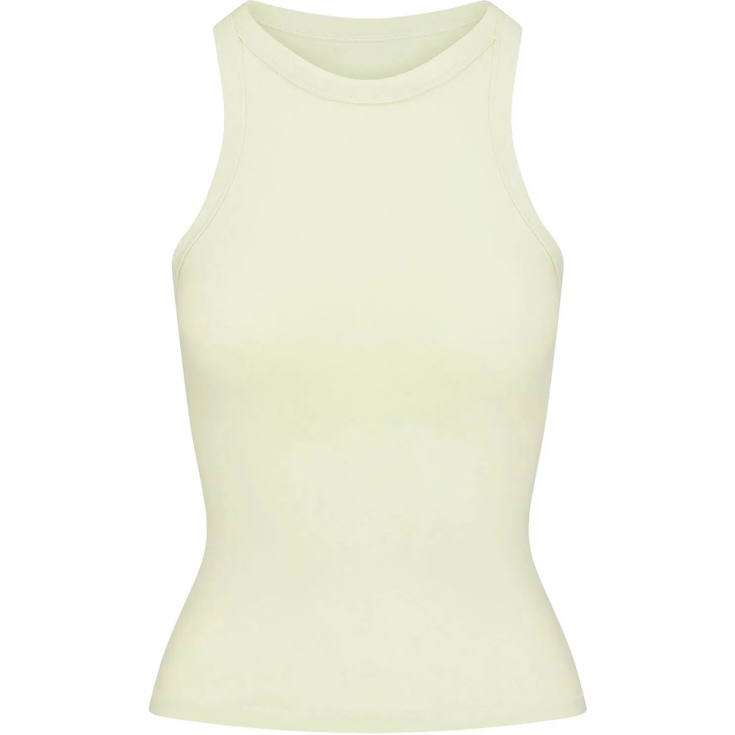 SKIMS Cotton Jersey Crew Neck Tank Pistachio