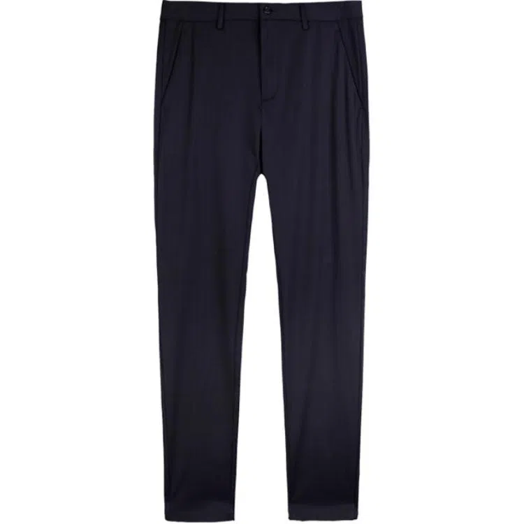 才子 修身透气纯色休闲裤 男款 黑色