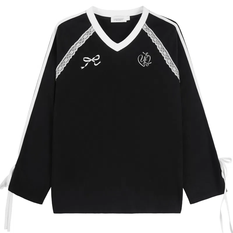 UNIFREE V-Neck Long Sleeve T-Shirt