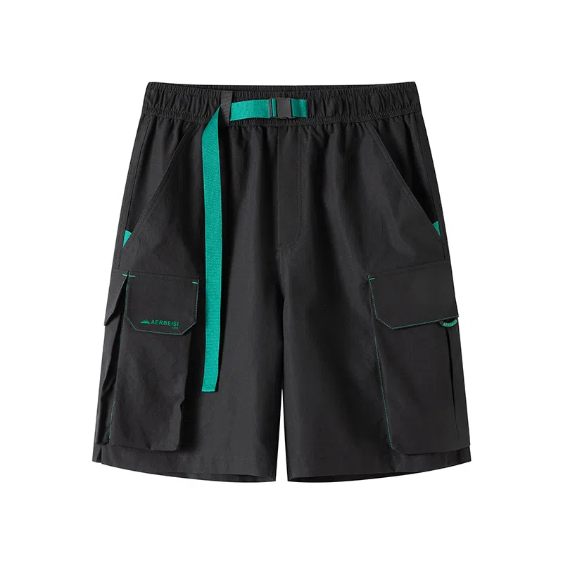 阿尔卑斯 户外登山机能风日系撞色腰带休闲短裤 男款