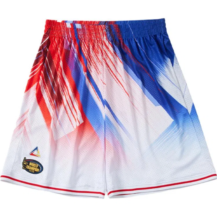 匹克 男篮世界杯系列 实战训练宽松透气篮球短裤 男款 大白