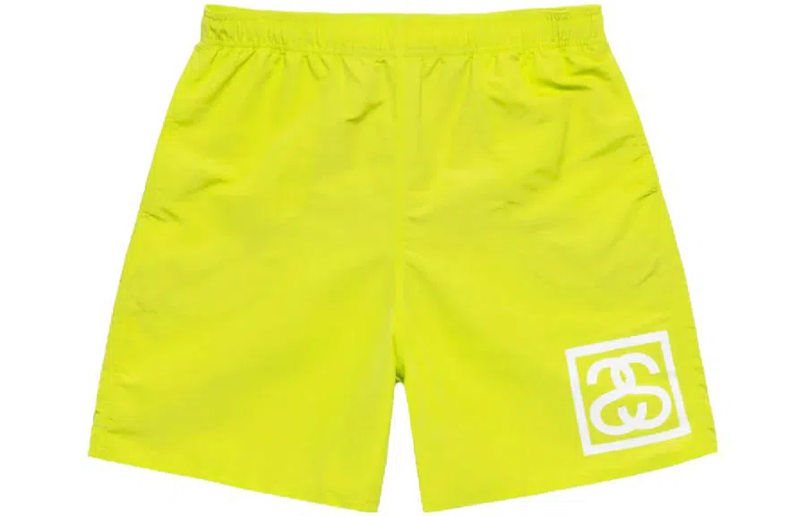 Stussy Logo Print Shorts Red