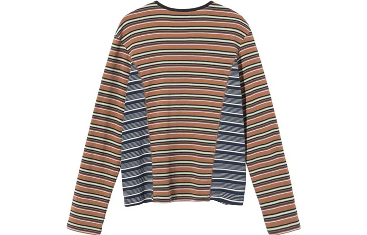 Stussy Striped Crewneck Long Sleeve