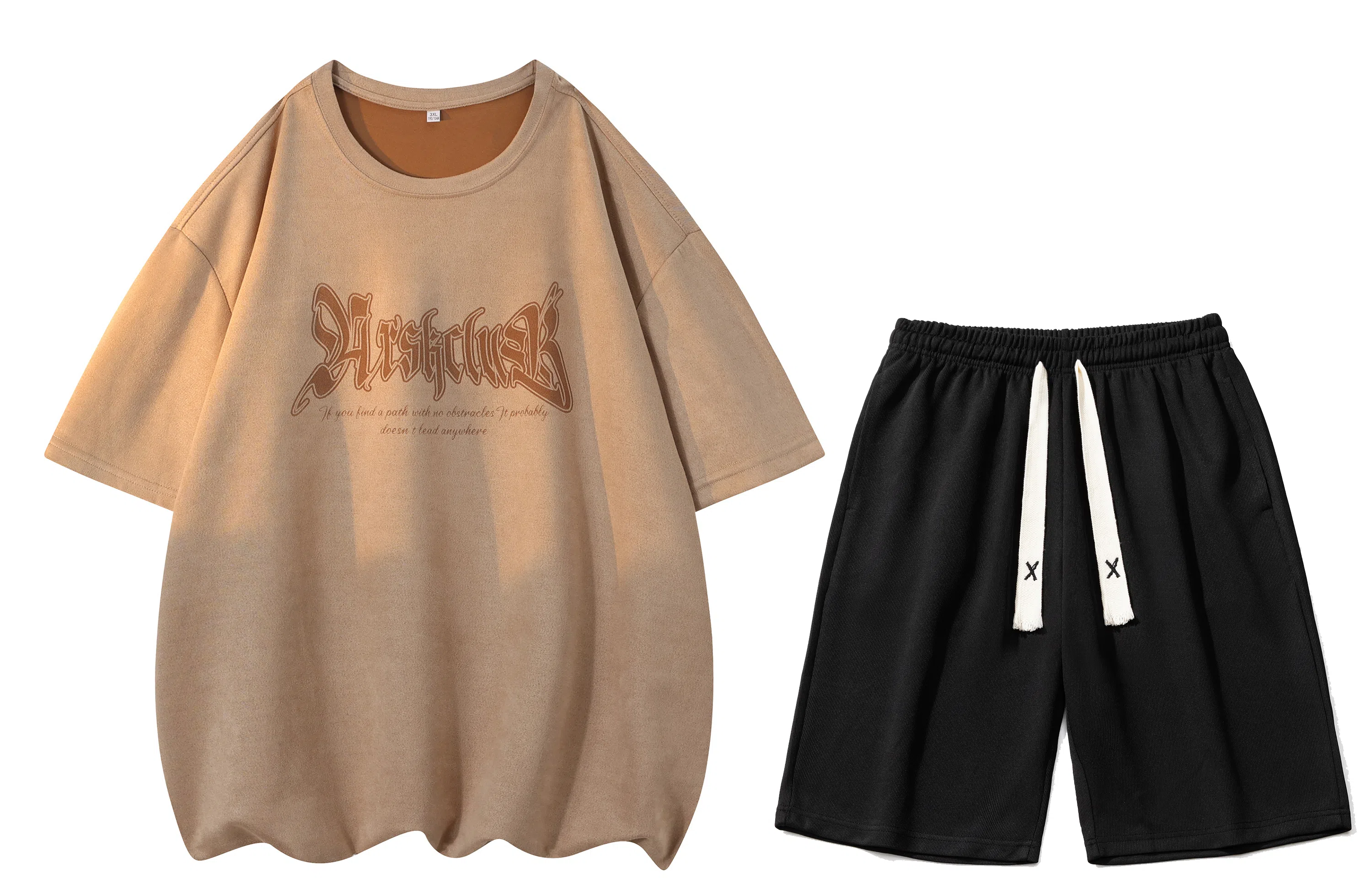 A.X.S.K Vintage Gothic Suede Set