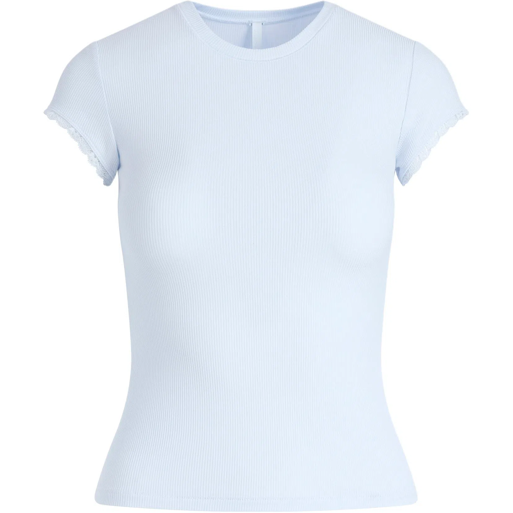 SKIMS Soft Lounge Lace T-Shirt Blue Quartz