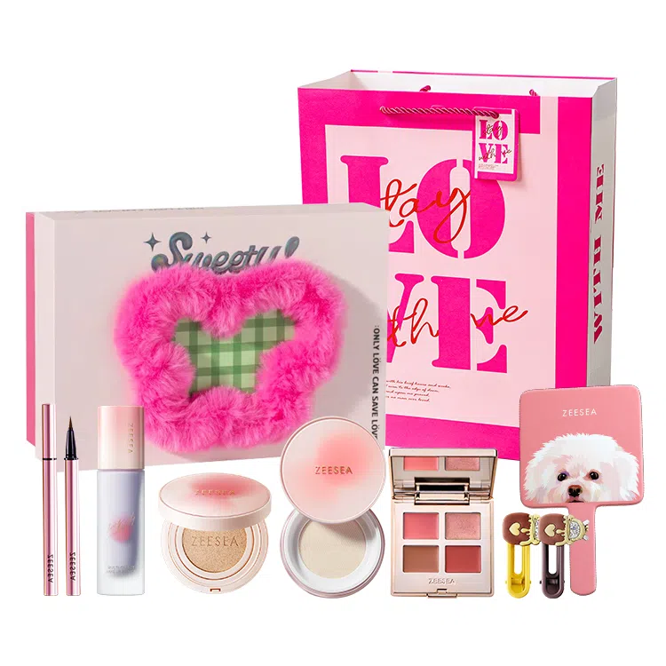 滋色 桃气蝶舞彩妆套装 控油易上色自然持久哑光气色修饰肤色