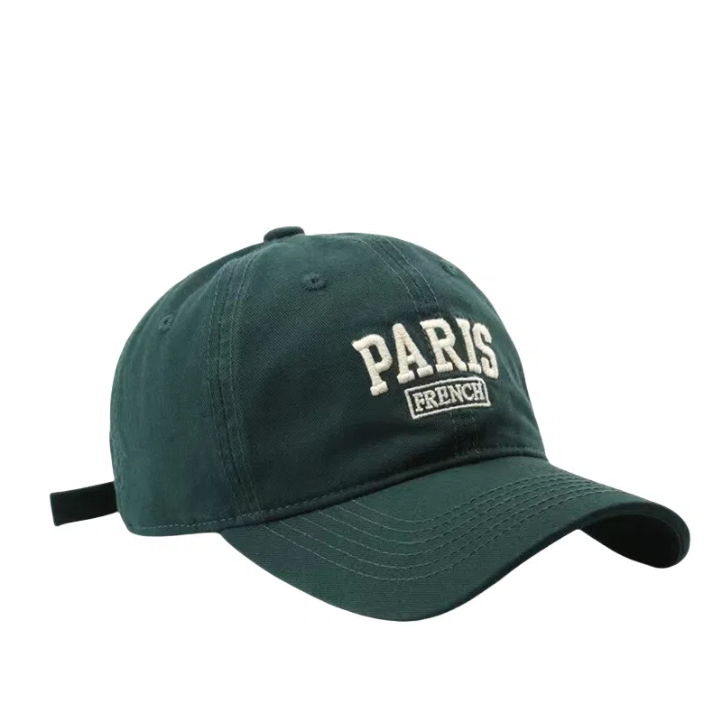 佐闯 日系韩版字母刺绣宽帽檐遮阳防晒百搭显脸小户外休闲 棉 鸭舌帽 男女同款情侣款