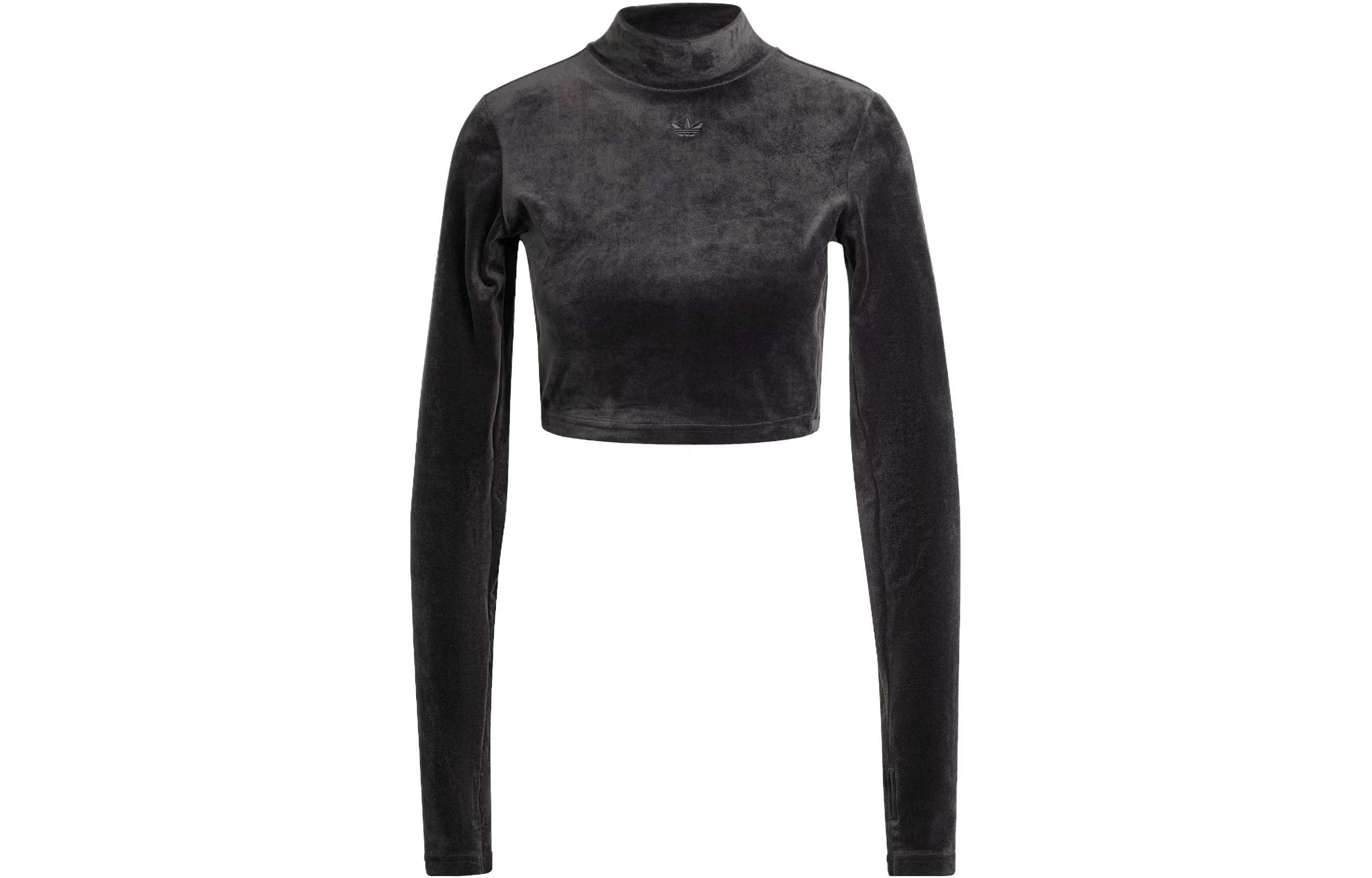 adidas originals Velvet Crop Top LogoT