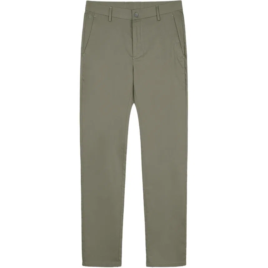 才子 时尚百搭简约纯色中腰直筒休闲裤 男款