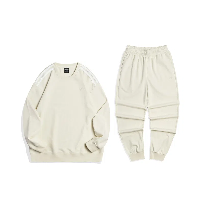 特步 休闲活力长袖针织套装 男女同款