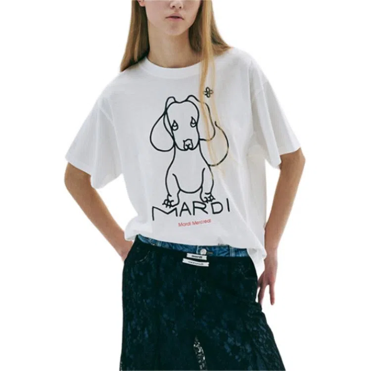 MARDI MERCREDI SS25 TSHIRT DDANJI CH.02_IVORY BLACK T