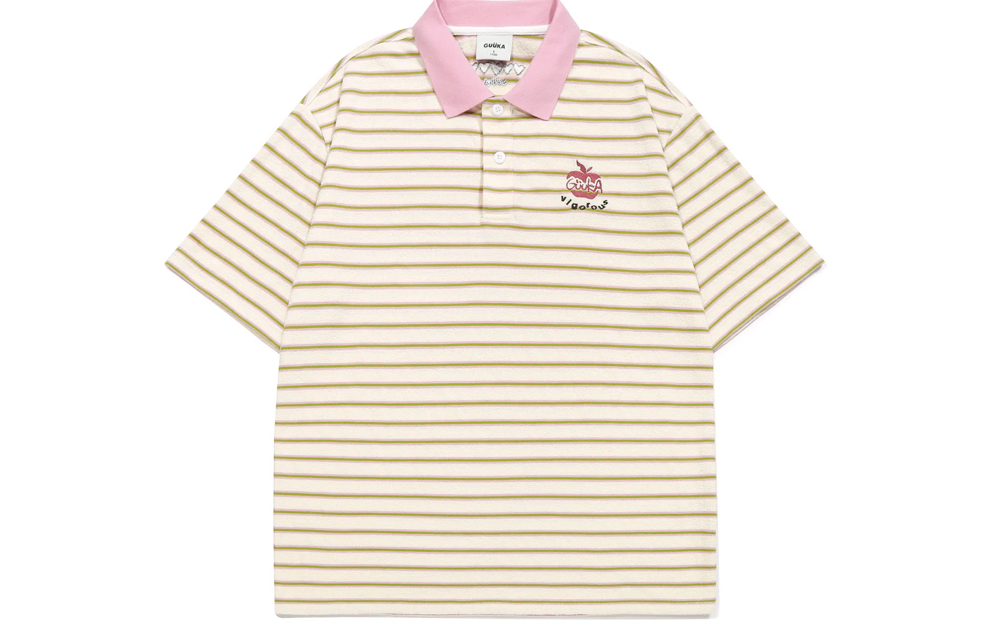 Guuka Fruit Series Polo Shirt Pink