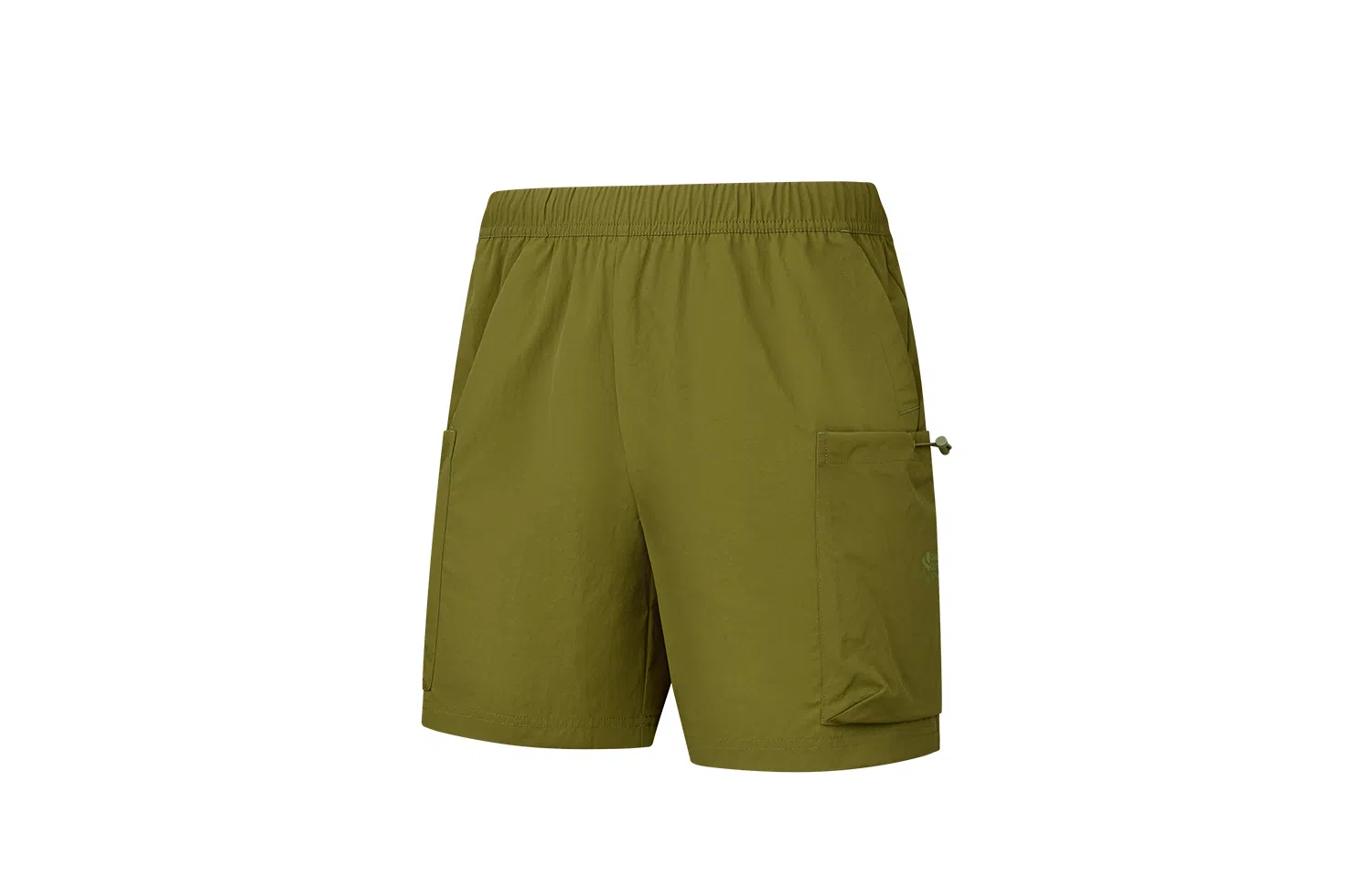 乔丹 纯色中腰透气百搭直筒运动短裤 男款 柳堤绿