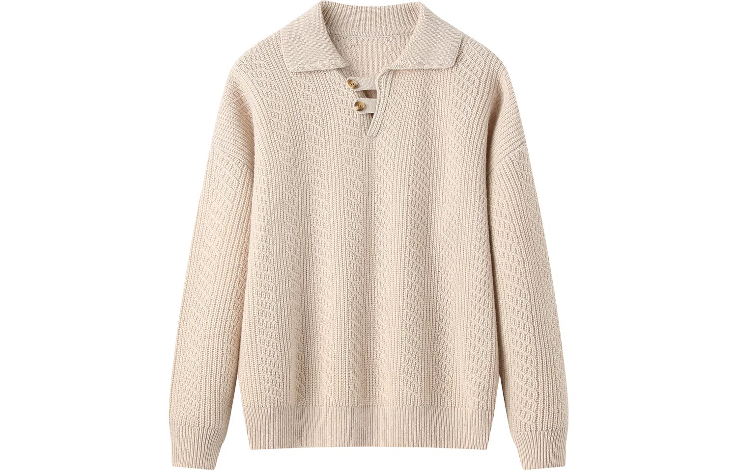 恒源祥 纯色保暖长袖毛衣 男女同款