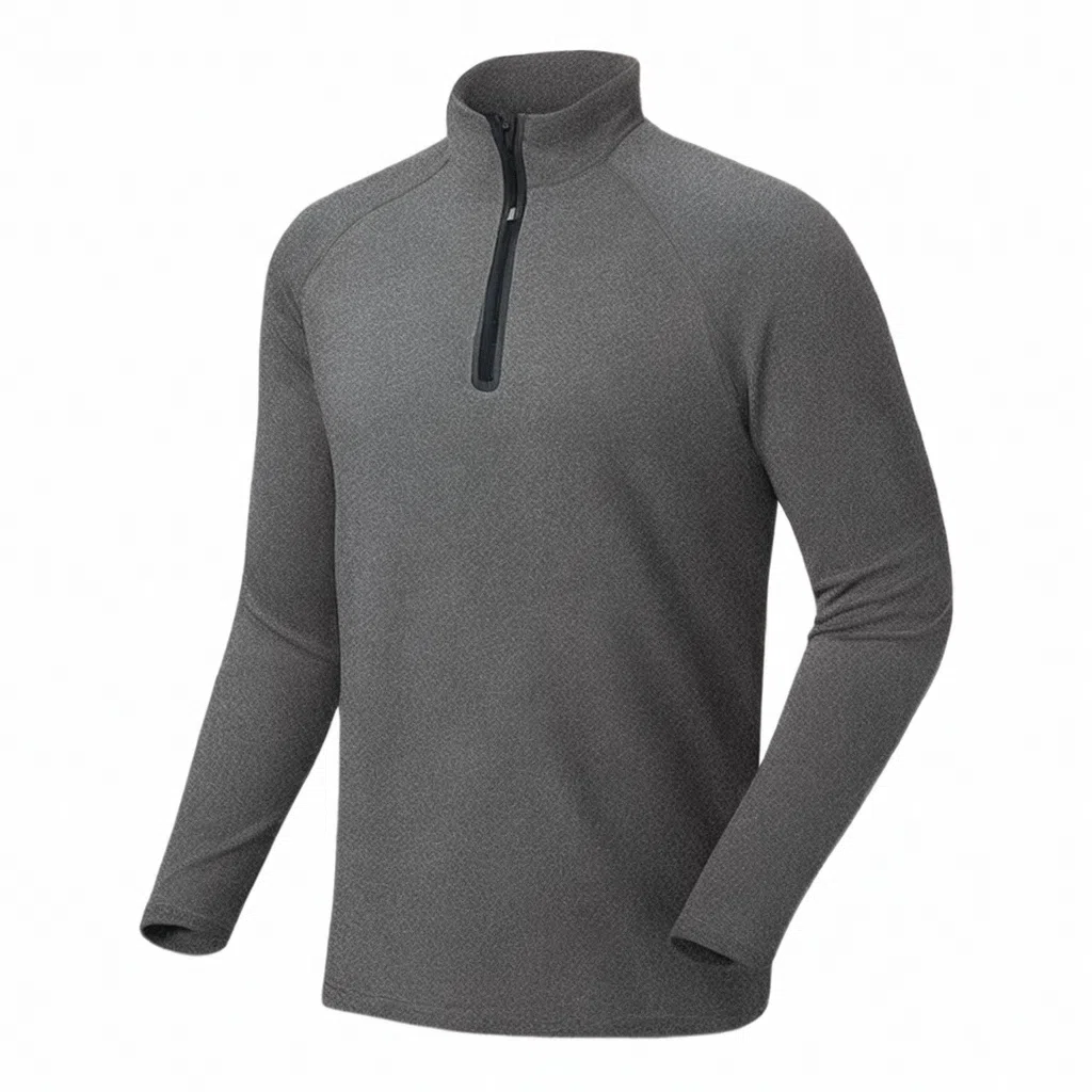 浪莎 速干户外保暖休闲运动长袖立领时尚健身衣 男款