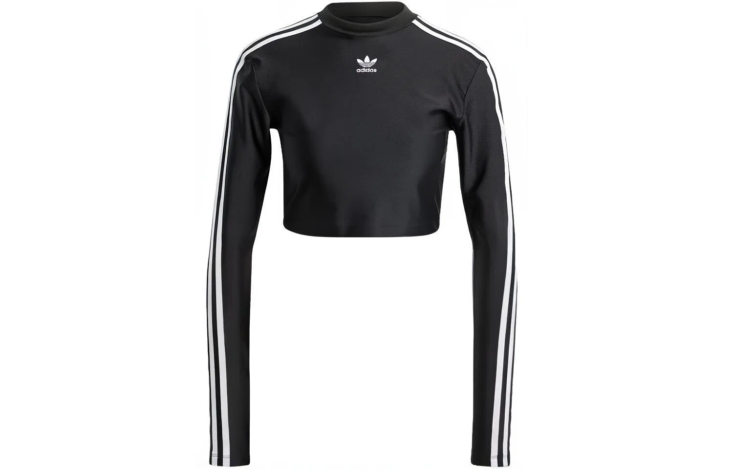 adidas Originals 3-Stripes Cropped Long-Sleeve Top