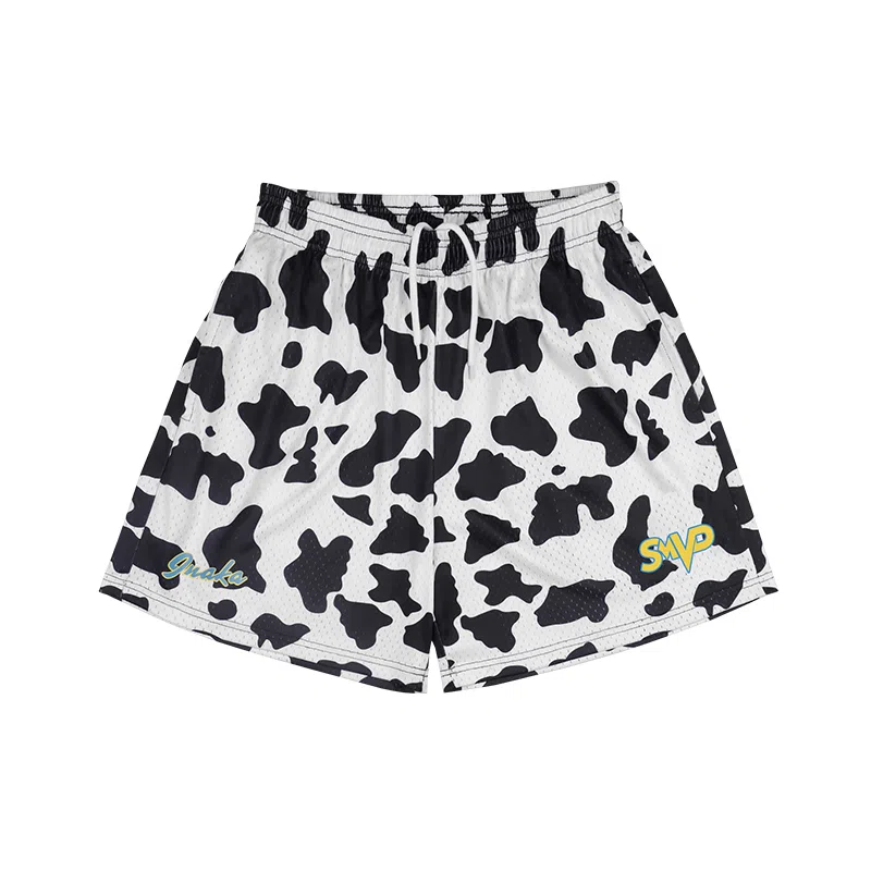 BKCXZICE SMVP Cow Print Shorts