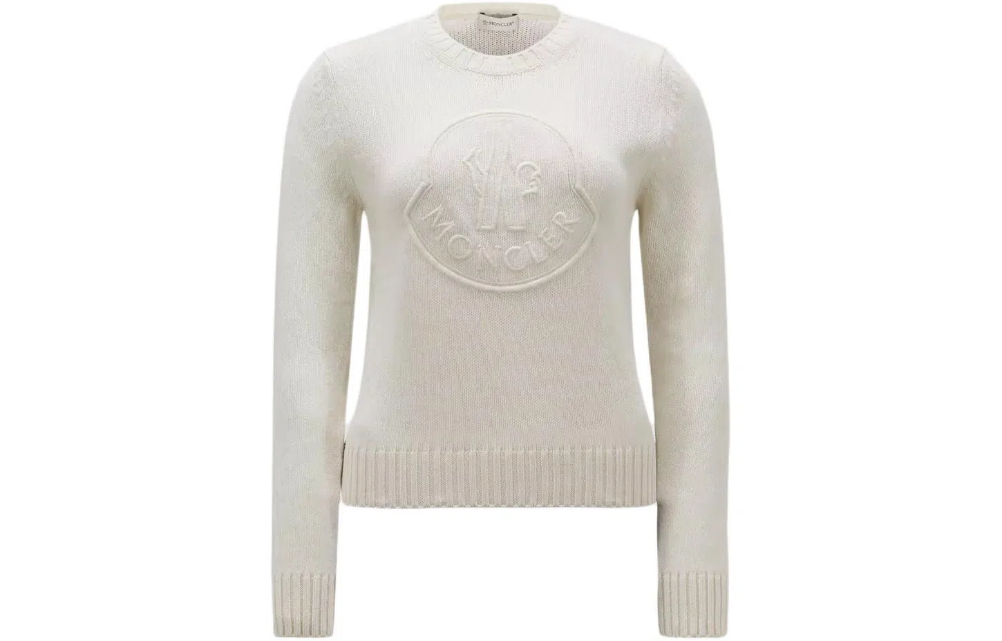 Moncler Embroidered Logo Cashmere Wool Jumper