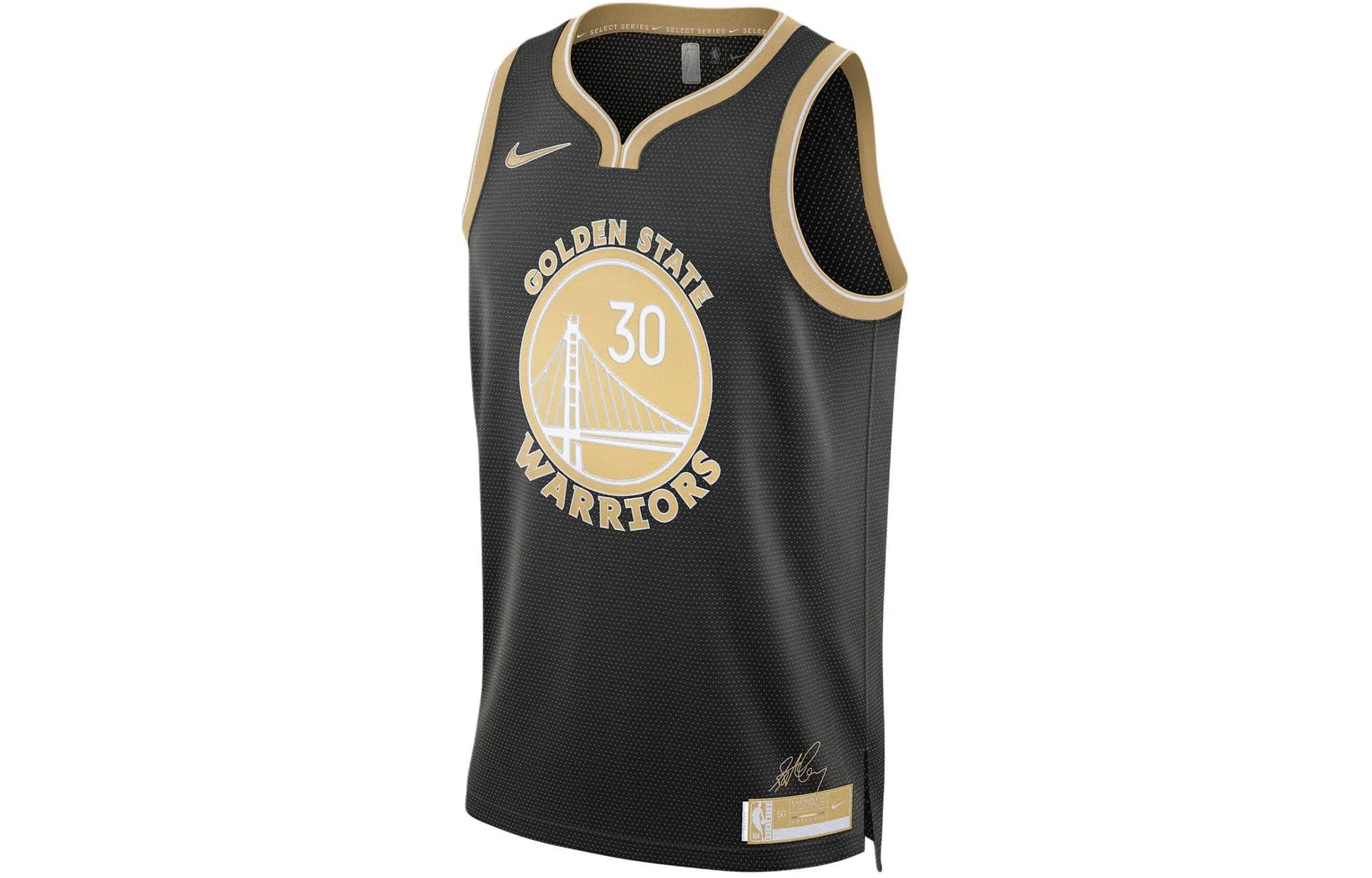 Nike SW Fan Edition Curry 30 Jersey Black Club Gold