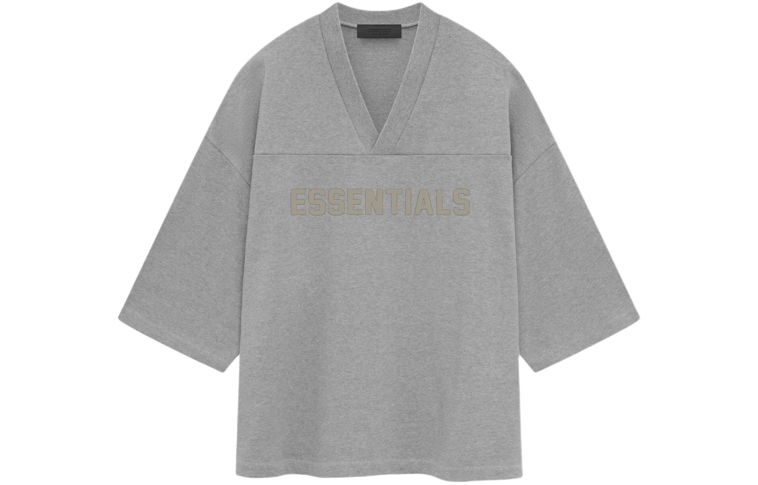 Fear of God Essentials SS24 Football Tee Dark Heather Oatmeal